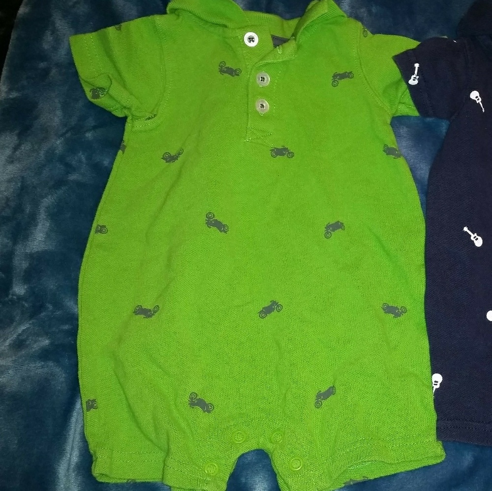SET OF 2 BABY BOY ROMPERS